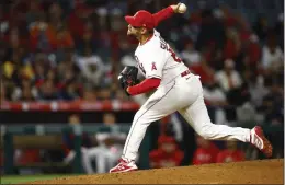  ?? RONALD MARTINEZ – GETTY IMAGES ?? Chase Silseth pitched two perfect innings to close out the Angels’ 2-1victory over the Boston Red Sox in the opener of a three-game series Monday night at Angel Stadium.