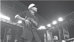  ?? CHERYL EVANS, CHERYL EVANS ?? Luis Coronel performs at a post-game Diamondbac­ks concert celebratin­g Hispanic Heritage Day at Chase Field in 2015.