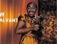  ??  ?? Cecile McLorin Salvant won the Grammy Award for best jazz vocal album for The Window.