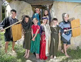  ?? DOMINICO ZAPATA/FAIRFAX NZ ?? Children Waikato Waldorf School dress up in costume ready for the Medieval Carnival at the end of the month.