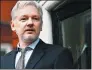  ?? PETER NICHOLLS / REUTERS ?? Julian Assange, WikiLeaks founder