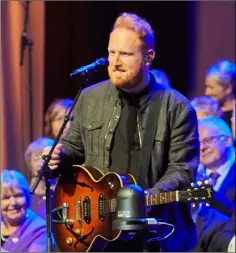  ??  ?? Gavin James performing on stage.