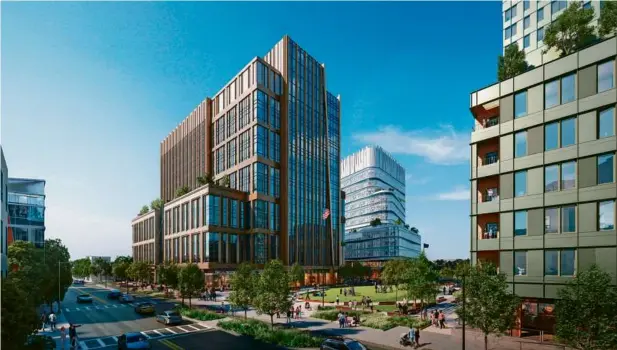  ?? CORE INVESTMENT­S INC. ?? Core Investment’s project on Dorchester Avenue is designed to include life-science, retail, and residentia­l buildings.