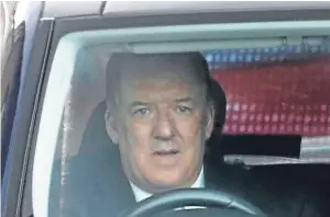  ?? Pictures: PA. ?? Sir David Murray leaves the High Court in Glasgow.