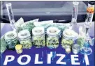  ??  ?? Die Polizei stellte trotzdem Drogen sicher.