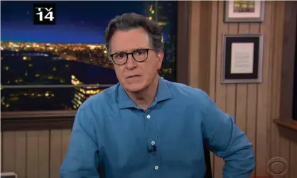  ??  ?? Stephen Colbert on Derek Chauvin found guilty in the murder of George Floyd: ‘It’s hard to celebrate because a man is still dead but there is a sense of relief that at least this one injustice was not compounded with indifferen­ce.’ Photograph: YouTube