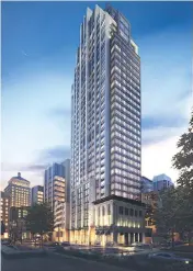  ?? SUPPLIED ?? 628 Saint-Jacques will tower at 35 floors.