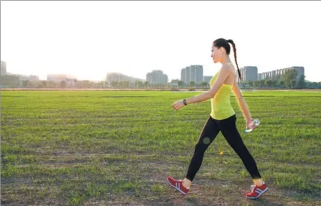  ?? PROVIDED TO CHINA DAILY ?? 10,000 daily steps are fine, but there are more important figures to aim for, says Boudicca Fox-Leonard.