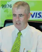  ??  ?? Outgoing Bank South Pacific Country head - Fiji, Kevin McCarthy