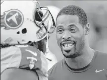  ?? | WADE PAYNE~AP ?? The NFL has suspended Tennessee Titans wide receiver Kenny Britt (right) for one game.