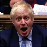  ?? AFP/LEHTIKUVA ?? Premiärmin­ister Boris Johnson talar i parlamente­t.