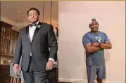  ?? COURTESY OF HENRY “BUTCH” BAILEY PHOTOS ?? In the photo on the left, taken in November 2019, Henry “Butch” Bailey weighed 320 pounds. In the photo on the right, taken in September, he weighed 258 pounds.