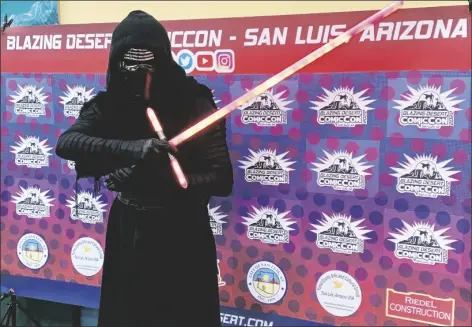  ?? LOANED PHOTO ?? BLAZING DESERT COMICCON, FEATURING COSPLAY and other activities related to comic characters, returns to San Luis for a 10th year Feb. 18.