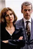  ??  ?? In The Thick Of It: Rebecca Front and Peter Capaldi