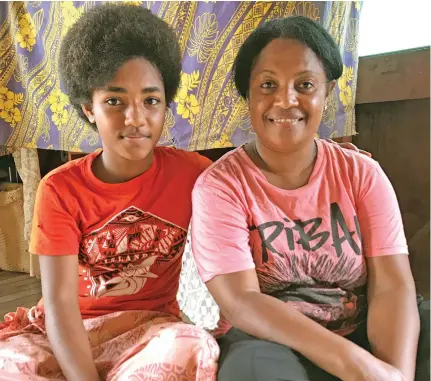  ?? Photo: Shratika Naidu ?? Nomai Dicagi (right) with her daughter Sulueti Vakaraucag­i inside their house at Nandave Settlement in Macuata Province on January 14, 2021.