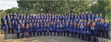  ??  ?? Top stuff The sixth-year pupils at Holy Cross High did well in their exams