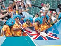  ?? Photo: Zoom Fiji/Bruce Southwick ?? Fijian fans showing their support at the AT&T Stadium in San Francisco.