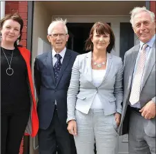  ??  ?? Cliodhna Cunningham (Left) and Mairead Davis from CONNECT with ‘Pride of Place’ judges