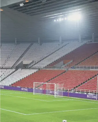  ??  ?? Sunderland hope to have fans back at the Stadium of Light for the play-off semi-finals.