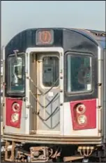  ?? ?? A boy, 17, was caught by police who saw him riding on the back of a 7 train in Queens.