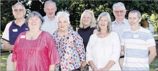  ?? PHOTO: Wendy Stephens ?? GREAT OFFERINGS: Gearing up for the year with a variety of activities at Indiog U3A are (from left) Harvey Anderssen, secretary Heather Baker, Richard Maskill, Maureen O’Flaherty, Jan Milhinch, president Rosemary Ryan, Michael Evans and Mike Bydder.
