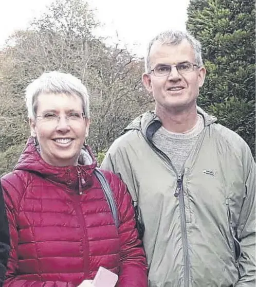  ?? ?? Fiona Barton and her husband Andre lost £11,000 on a home insulation scam. Right, traditiona­l insulation is much better than the spray foam version, which can cause huge problems with mortgages.