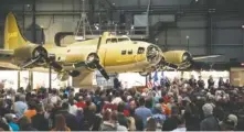  ?? TY GREENLEES / DAYTON DAILY NEWS ?? The National Museum of the U.S. Air Force just opened the Memphis Belle exhibit to the public after a 13-year restoratio­n.