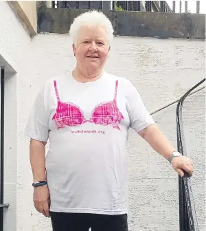  ??  ?? Crime author Val McDermid is in training to take part in this year’s Moonwalk in aid of cancer charities.