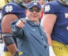  ?? MICHAEL CATERINA/SOUTH BEND TRIBUNE ?? Brian Kelly reportedly will be paid $95 million over 10 years at LSU.