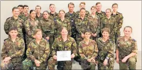  ??  ?? Members of the No 48 Squadron Air Training Corps at a recent camp.