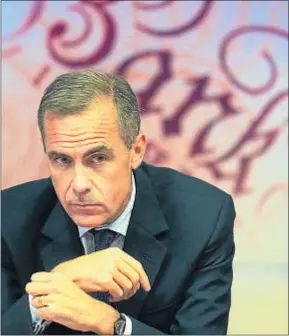  ?? JASON ALDERG / BLOOMBERG ?? Mark Carney, gobernador del Banco de Inglaterra