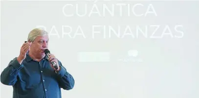  ?? VICENT BOSCH ?? Alfonso Rubio-Manzanares, cofundador de Multiverse, en un evento de Bankia Fintech by Innsomnia.