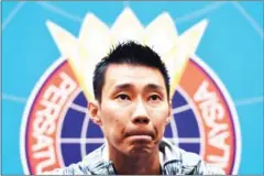  ?? MOHD RASFAN/AFP ?? Malaysia’s badminton player Lee Chong Wei attends a press conference in Kuala Lumpur on November 8.