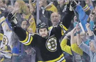  ?? AP PHOTO ?? Adam McQuaid is excited to be returning to the Boston Bruins for the upcoming season.