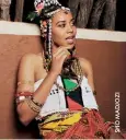  ??  ?? SHO MADJOZI’S CREATIVE BRAIDS HAVE INFLUENCED MANY YOUNG BLACK GIRLS.