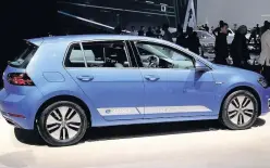  ??  ?? BIG SAVING Electric cars such as the VW e-Golf are exempt from road tax