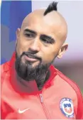  ??  ?? Bad dream: Arturo Vidal will be backing Brazil at WC2018