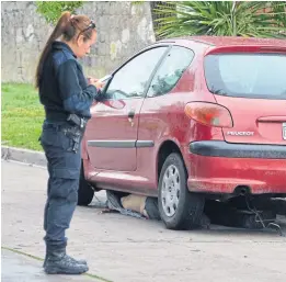  ?? Diario la capital ?? El auto del cabo del Ejército, ayer a la mañana