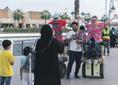  ?? Reem Mohammed / The National ?? Dubai Global Village opened to the public yesterday for its 23rd season with many new attraction­s