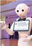  ?? FOTO: BVL/KAI BUBLITZ ?? Logistikko­ngress mit Roboterbeg­rüßung: Eindruck aus dem Jahr 2017