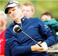  ??  ?? England’s Justin Rose in action during the practice round of The 147th Open Championsh­ip at Carnoustie, Britain in this July 18 file photo. — Reuters photo