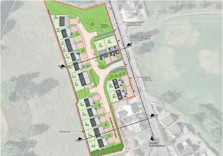  ?? ?? Plan Carmichael Homes’proposal for the site