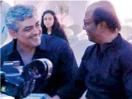  ??  ?? Actors Rajnikanth and Ajith Kumar also took part in the pro-jallikattu protests in Chennai on Friday. — via web