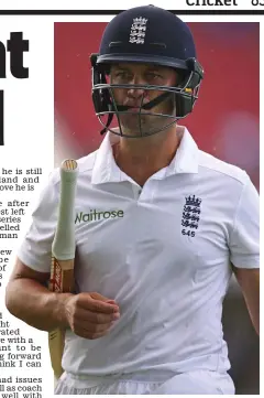  ??  ?? Bowing out for good this time: Jonathan Trott