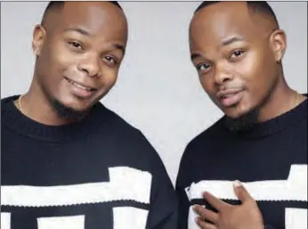  ?? ?? Major League twin brothers Bandile and Banele Mbere