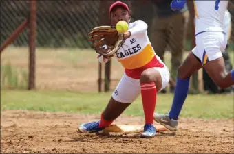  ?? PIC: KENNEDY RAMOKONE ?? Catch: Eagles Sports Club is the one of the clubs registered with Botswana Baseball