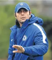  ??  ?? Chelsea head coach Antonio Conte.