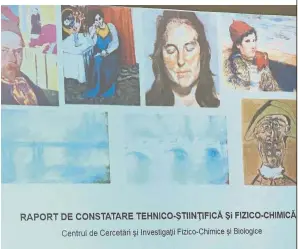  ??  ?? Whereabout­s unknown: An image of paintings stolen from the Rotterdam Kunsthal Museum being presented during a press conference at the National History Museum of Romania in Bucharest. — AFP