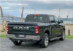  ??  ?? It can’t match smaller 1-tonne utes for payload, but the Ram 1500 can tow a mighty 4500kg.