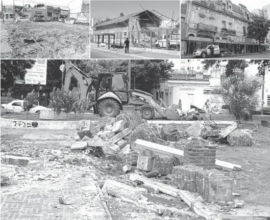  ?? ARCHIVO LA NUEVA. ?? La demolición de La Morenita fue otro golpe. También los bienes ferroviari­os y el estado de casonas como en Brown al 400.